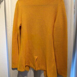 Italian, wool blend, yellow toggle jacket, medium, Dogali48 brand